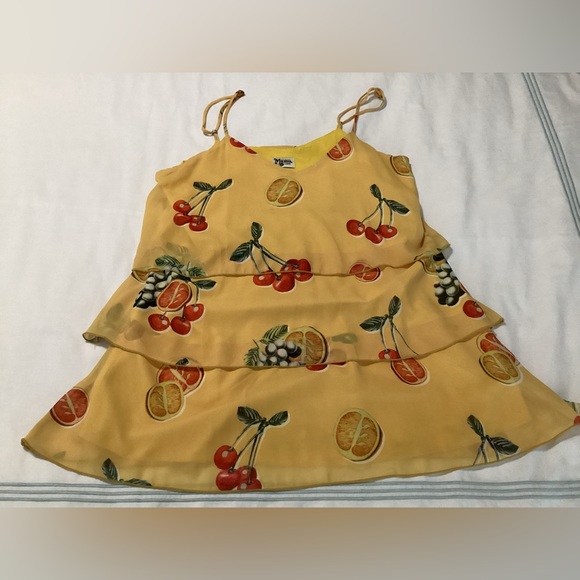 Fruit 🍌 🍎 🍉 print ruffle dress - Picture 5 of 6